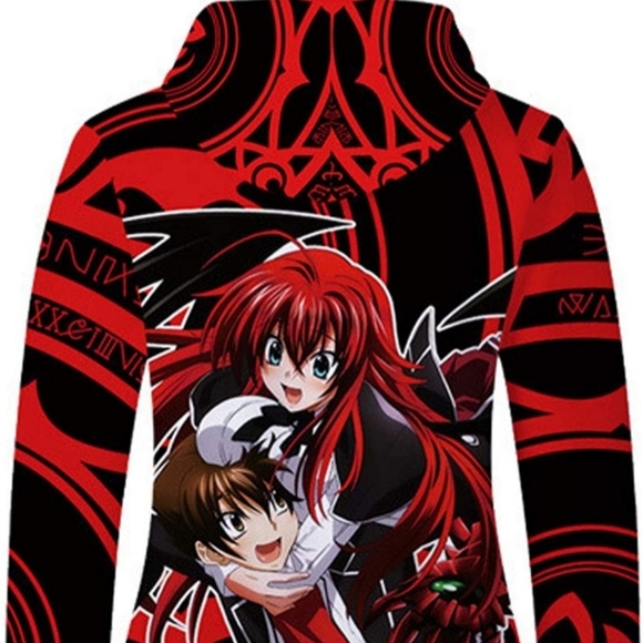UNISEX. JOOJER Anime High School DxD 3D Hoodie Sweatshirt Adult Pullover - Picture 2 of 3